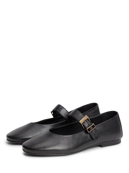 Tommy Hilfiger Leather Buckle Mary Janes - view 2, Black