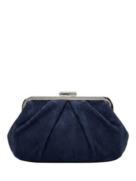 Paradox London Deco Clutch Bag, Navy, Navy