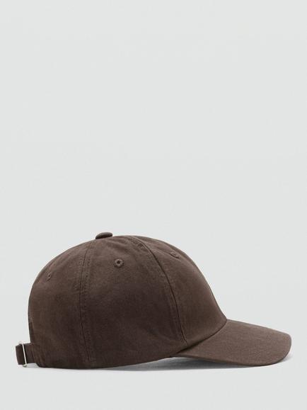 Mango Heritage Curved Brim Baseball Cap, Brown, Brown