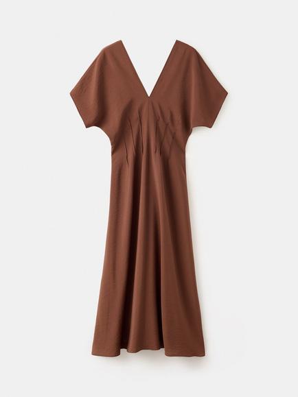 Mango A-Line Midi Dress, Chocolate