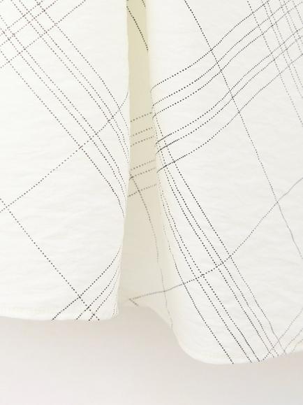 Mango Check A-Line Midi Dress, White - view 2, White