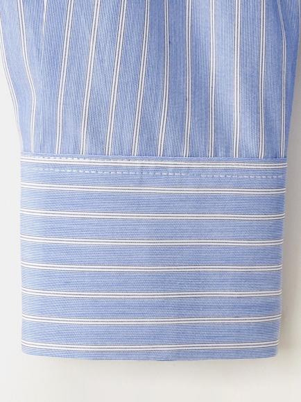 Mango Striped Shirt, Sky Blue - view 2, Sky Blue