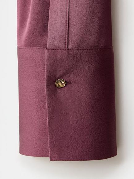 Mango Classic Evening Shirt, Damson - view 2, Damson
