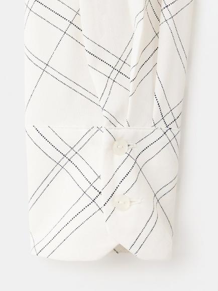 Mango Relaxed Button Down Check Shirt, Raw - view 2, Raw