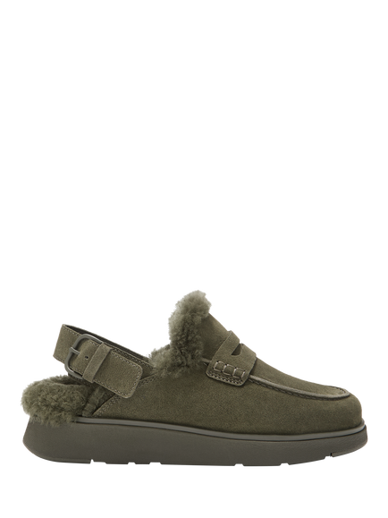 FitFlop Gen-FF Backstrap Mule Loafers, Deep Olive, Deep Olive