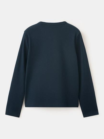 Mango Kids' Camiseta Long Sleeve T-Shirt - view 2, Navy