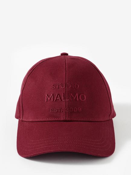 Mint Velvet Cotton Slogan Cap, Burgundy - view 2, Burgundy