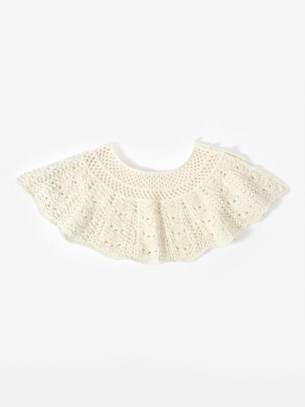 Mint Velvet Crochet Collar, Ivory, Ivory