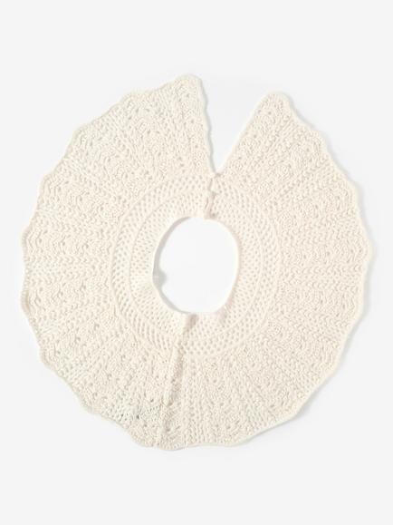 Mint Velvet Crochet Collar, Ivory - view 2, Ivory