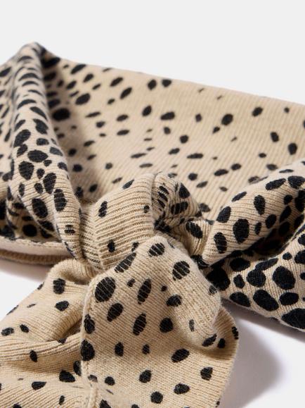 Mint Velvet Animal Print Knit Scarf, Natural/Black - view 2, Natural/Black