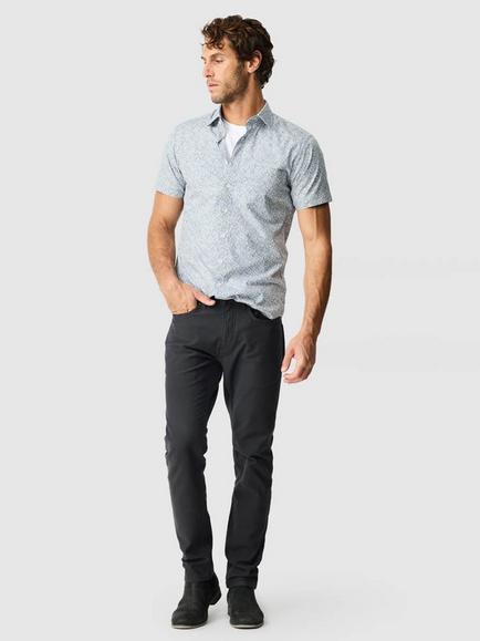 Rodd & Gunn North Point Cotton Short Sleeve Sports Fit Shirt, Bluebell - view 2, Bluebell