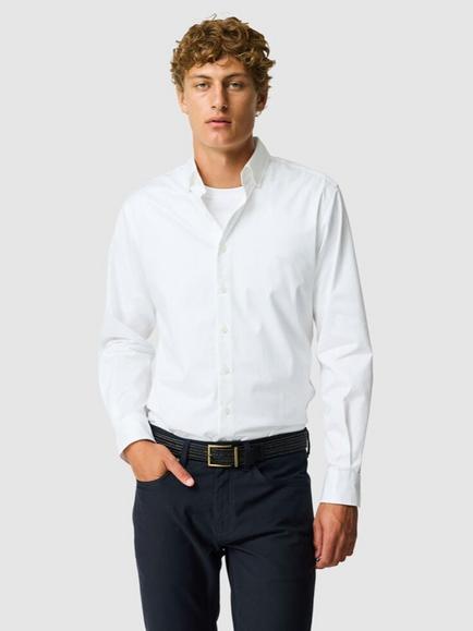 Rodd & Gunn Freshford Sports Fit Cotton Shirt, Snow, Snow