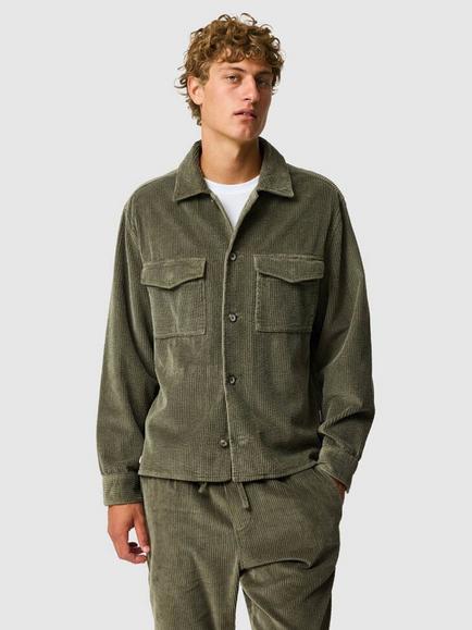 Rodd & Gunn Glendale Cotton Regular Fit Corduroy Overshirt, Putty, Putty