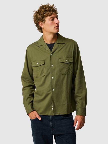 Rodd & Gunn Salt Lake Tencel Blend Regular Fit Overshirt, Moss, Moss