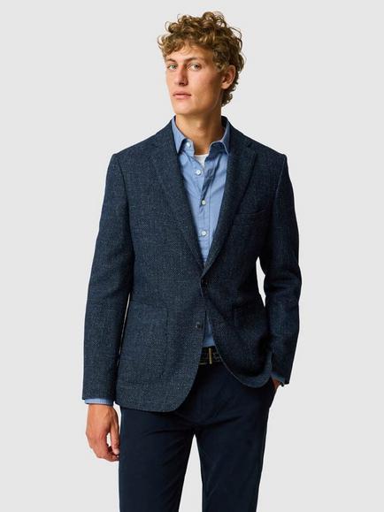 Rodd & Gunn Archbold Wool Blend Tailored Jacket, Marine, Marine