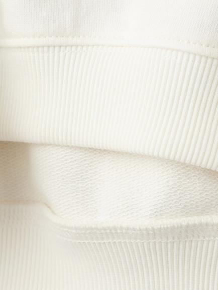 Mango Kids' Sudadera Striped Cotton Hoodie, White - view 2, White