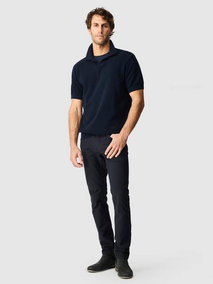 Rodd & Gunn Avalon Cotton Knit Polo Top - view 2, Eclipse