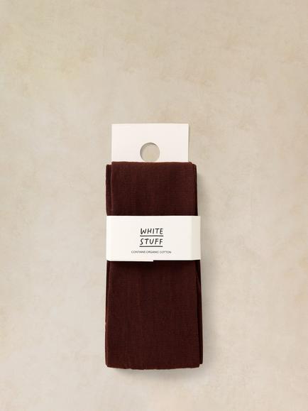 White Stuff Patty Tights, Deep Brown - view 2, Deep Brown