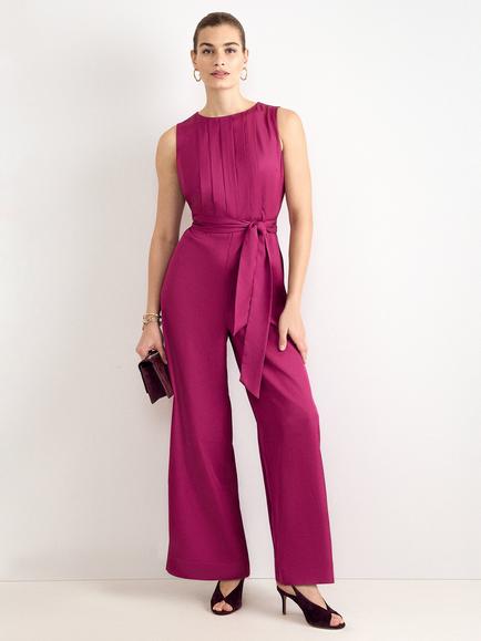 Phase Eight Petite Janine Jumpsuit, Fuchsia, Fuchsia