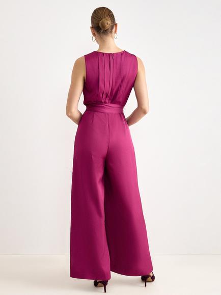 Phase Eight Petite Janine Jumpsuit, Fuchsia - view 2, Fuchsia