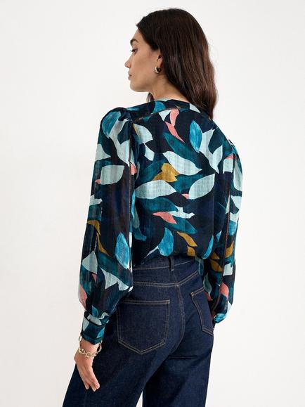 Phase Eight Lyla Abstract Print Blouse, Multi - view 2, Multi