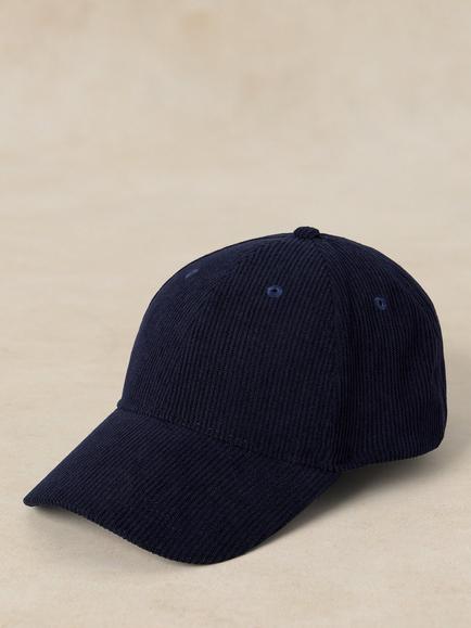 White Stuff Corduroy Baseball Cap, Dark Navy