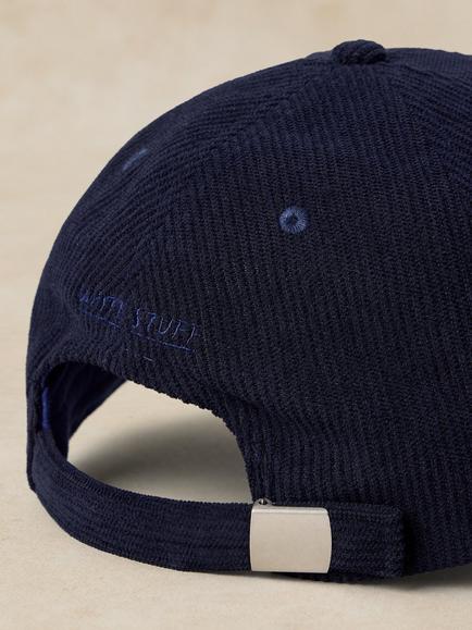 White Stuff Corduroy Baseball Cap - view 2, Dark Navy