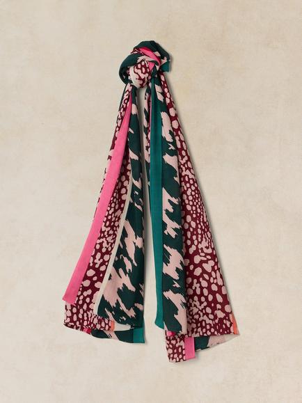 White Stuff Sophie Abstract Print Scarf, Multi, Multi
