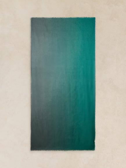 White Stuff Penny Ombre Scarf, Bright Green - view 2, Bright Green
