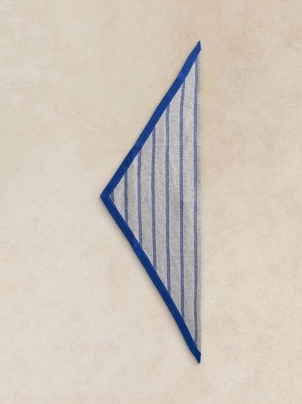 White Stuff Eve Striped Scarf - view 2, Blue Multi