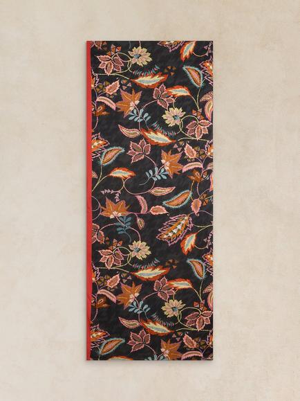 White Stuff Sophie Floral Scarf, Black - view 2, Black