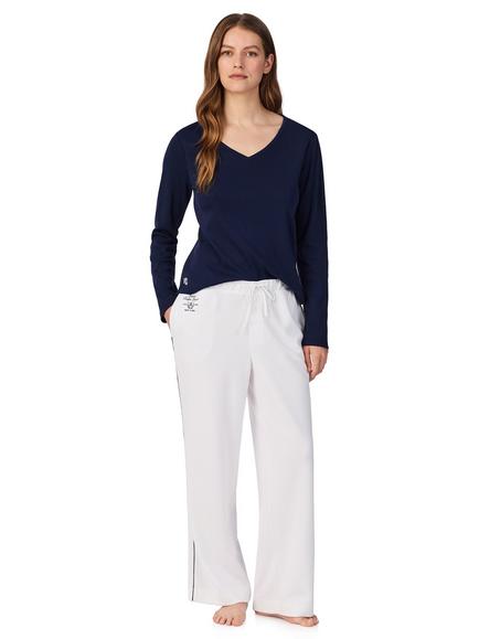 Lauren Ralph Lauren Waffle Pyjama Bottoms, 100 White, 100 White
