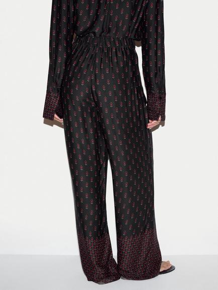 Jigsaw Geo Foulard Trouser, Black - view 2, Black
