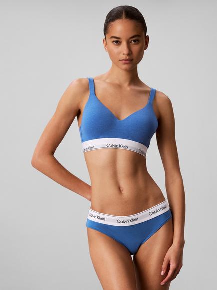 Calvin Klein Icon Cotton Modal Lift Bralette, Blue - view 2, Blue