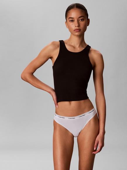Calvin Klein Icon Logo Bikini Knickers, Pack of 3, Multi - view 2, Multi