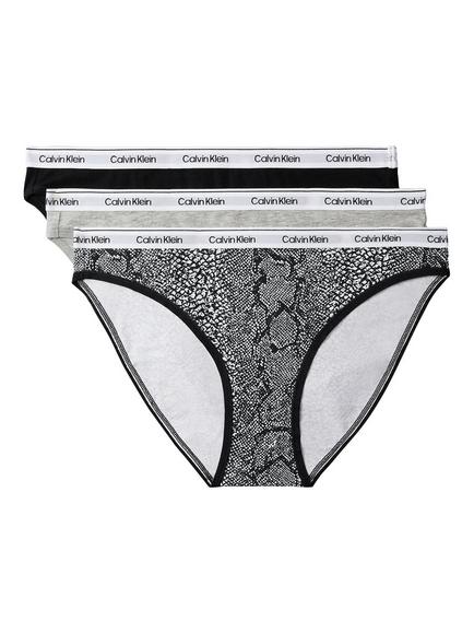 Calvin Klein Icon Logo Bikini Knickers, Pack of 3, Multi, Multi