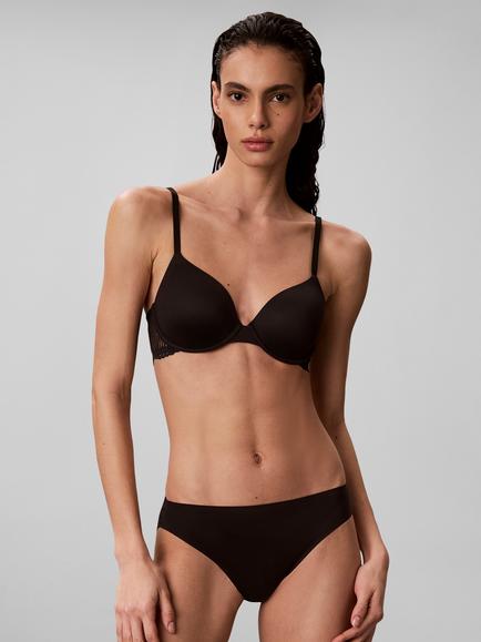 Calvin Klein Perfectly Fit Lace Bikini Knickers, Black - view 2, Black