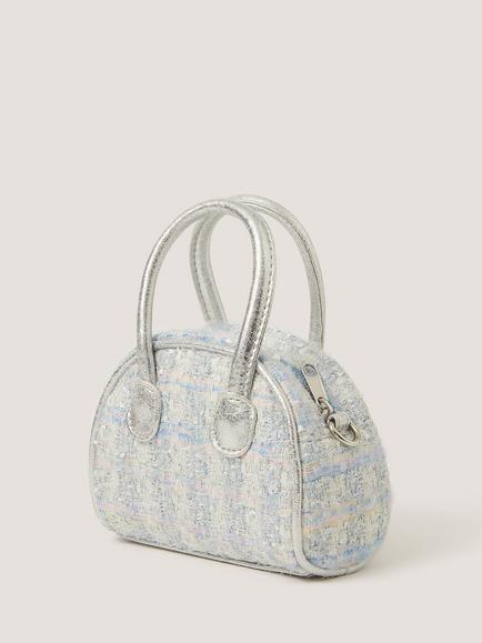 Monsoon Kids' Lucy Bouclé Mini Grab Bag, Multi - view 2, Multi
