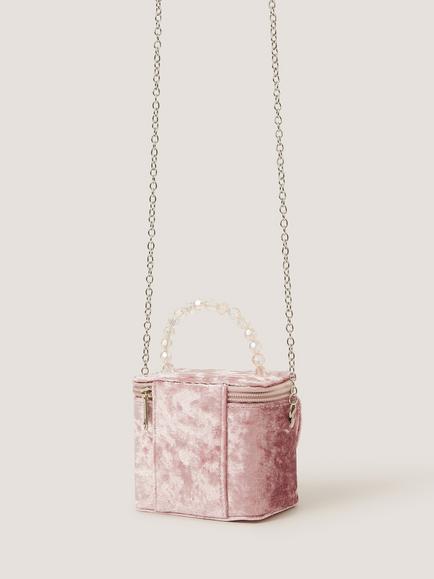 Monsoon Kids' Velvet Crossbody Case Bag - view 2, Pink