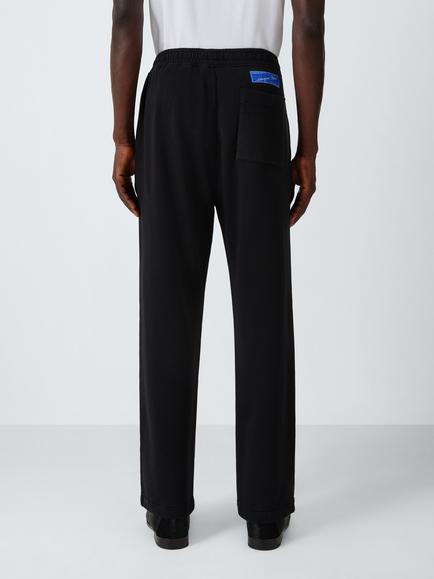 John Lewis x clothsurgeon Washed Garment Dye Cotton Track Pants, Washed Black - view 2, Washed Black