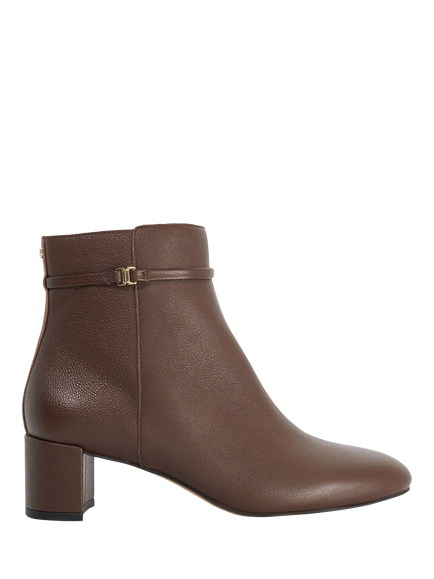 Dune London Oaken Ankle Boots, Dark Brown