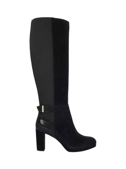 Dune London Samera Knee-High Boots, Black, Black