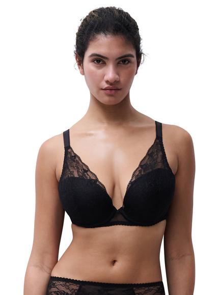 Chantelle Kiss Plunge T-Shirt Bra, Black