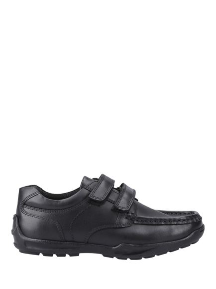 Hush Puppies Kids' Maddox Leather School Shoes, Black, Black