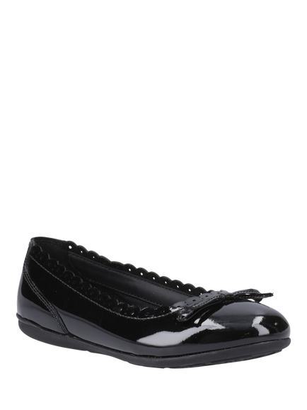 Hush Puppies Kids' Ballerina Patent Leather Shoes, Black - view 2, Black