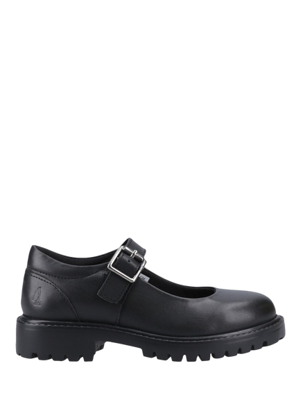 Hush Puppies Kids' Aurora Leather Mary Jane Shoes, Black, Black