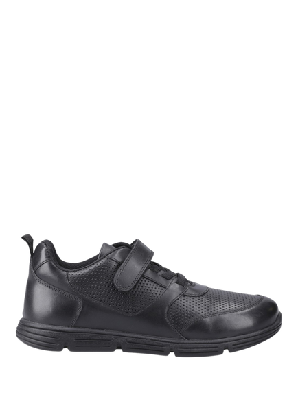 Hush Puppies Kids' Alfie Bungee Lace Shoes, Black, Black