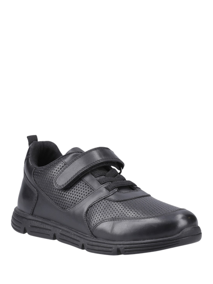 Hush Puppies Kids' Alfie Bungee Lace Shoes, Black - view 2, Black