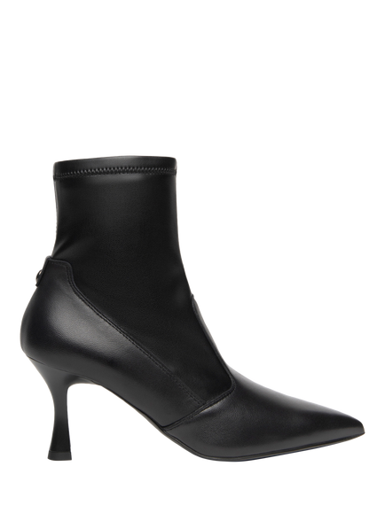 NeroGiardini Avigliana Leather Mid Heel Ankle Boots, Black, Black