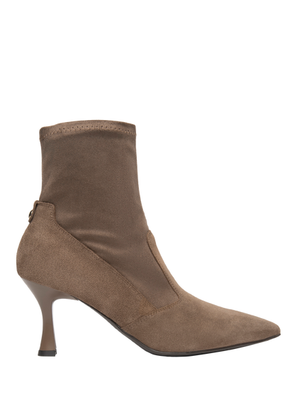 NeroGiardini Avigliana Suede Mid Heel Ankle Boots, Brown, Brown